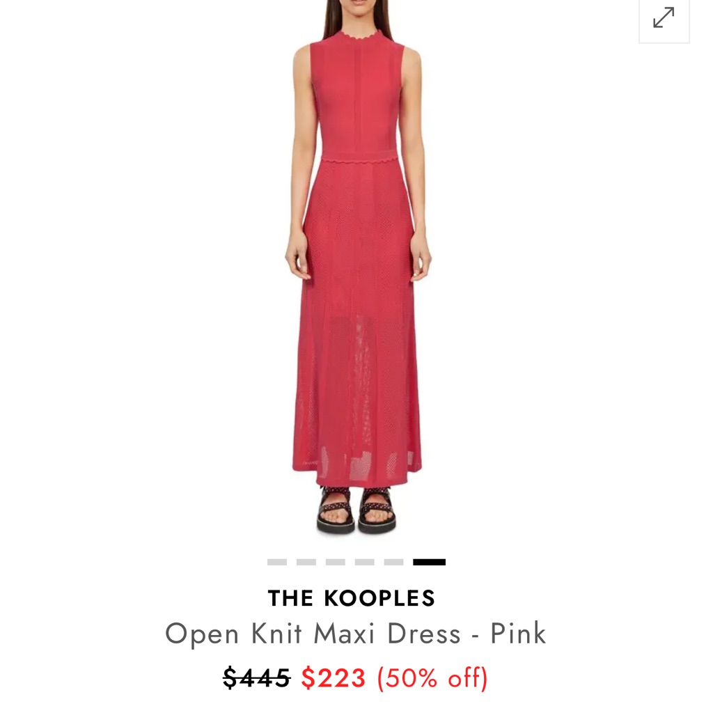 The Kooples Vibrant Pink Maxi Dress